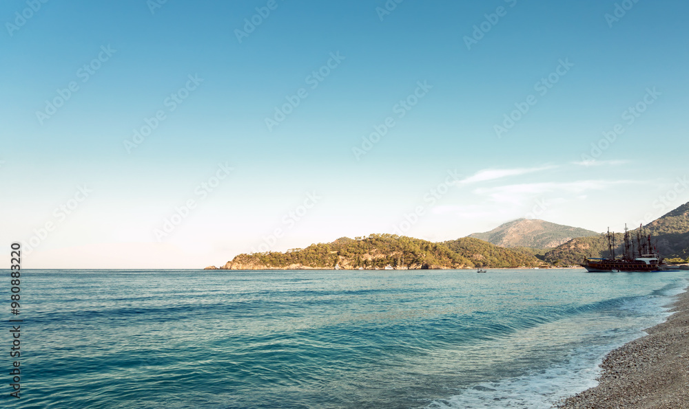 Tropical Sea Bay at Sunrise Tropical Sea Bay at Sunrise