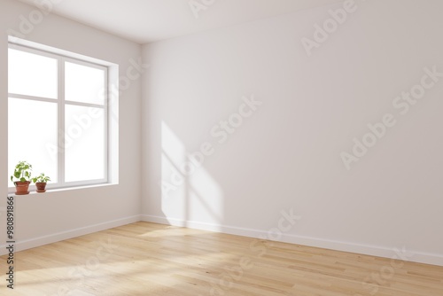 Fototapeta Naklejka Na Ścianę i Meble -  Empty interior minimal style for advertising, event or promotion. 3d rendering