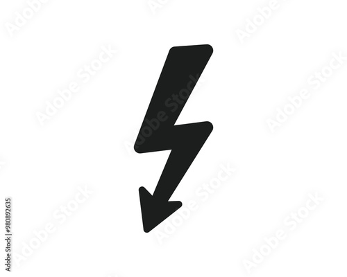 Free Download Lightning icon. thunderbolt, electric, power icon. energy, electrical sign icon. Isolated Black Lightning icons on white background. - GFXLoad