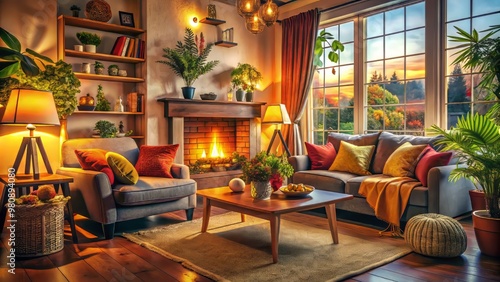 Home is Where the Heart Is - Cozy Living Spaces and Warm Atmosphere for Comfort and Love