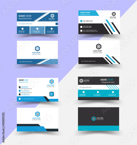 Modern Business Card - Creative and Clean Business Card Template. Luxury business card . Business card design template, Clean professional business card template, visiting card, business card bundle