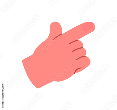 Hand, pointing, leaning, grasping, clenching, holding, different arm action, gesture symbol, different hand gestures, signs shown with palm and fingers isolated on background flat vector illustration.