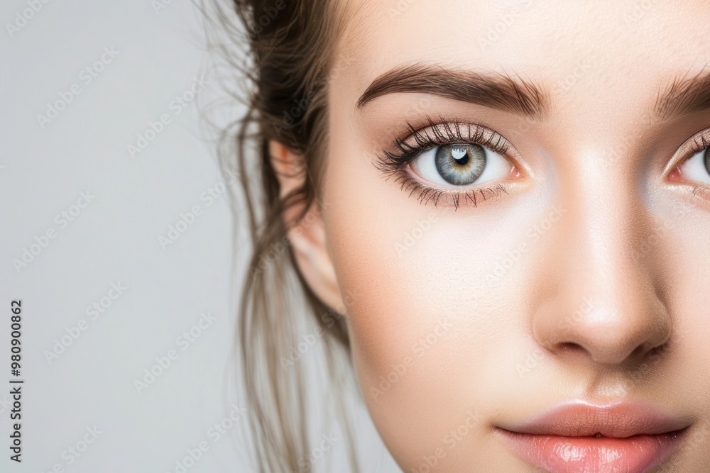 Obraz premium Woman face skin portrait cosmetic.