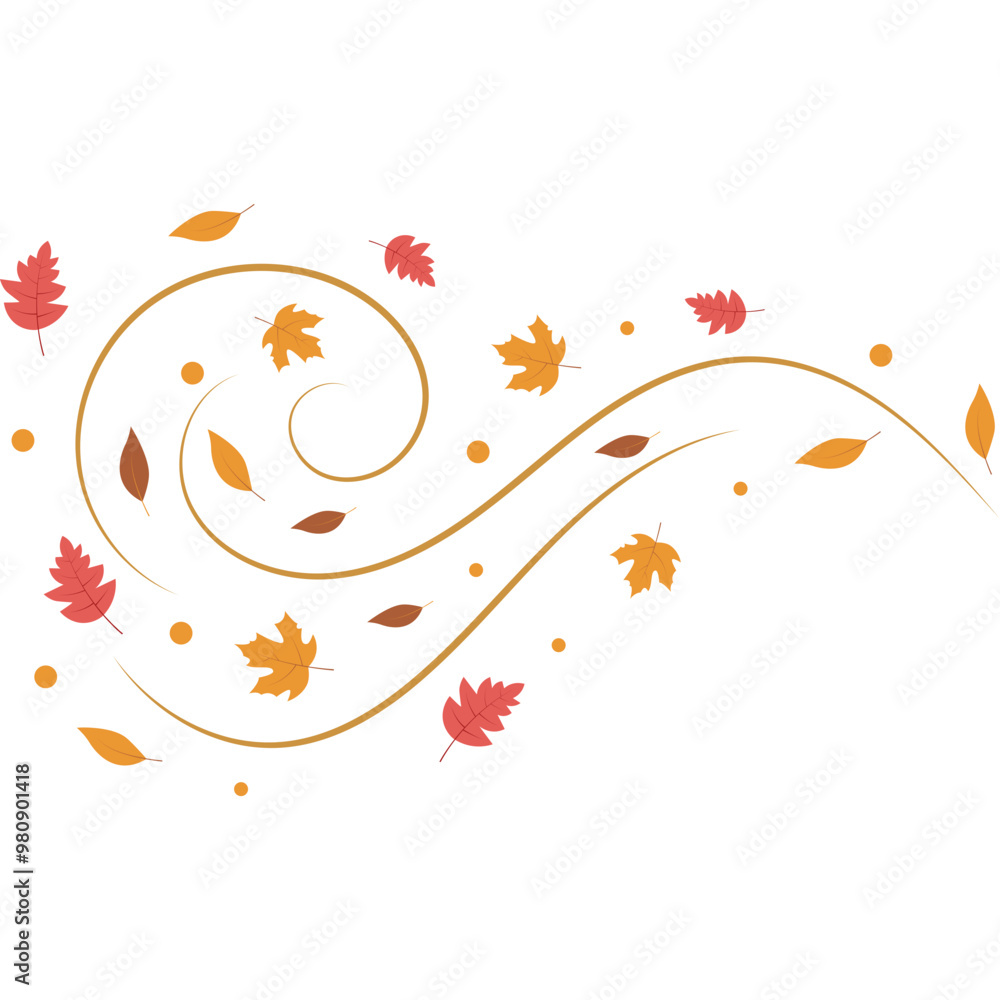 Wind Blowing Autumn Leaf Wind Blowing Autumn Leaf