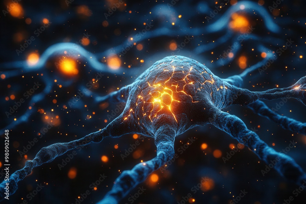 microscopic view of glowing neural network with interconnected neurons forming intricate pathways symbolizing artificial intelligence and brain function microscopic view of glowing neural network with interconnected neurons forming intricate pathways symbolizing artificial intelligence and brain function