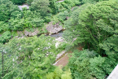 Ojika River in Kawaji seen from above photo