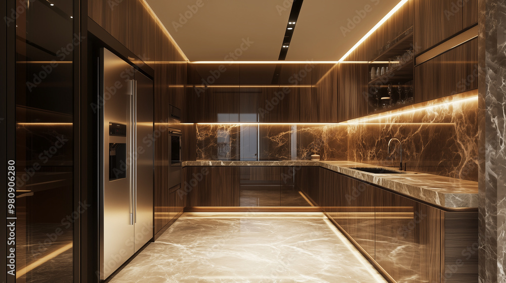 3d render of interior in the kitchen 3d render of interior in the kitchen