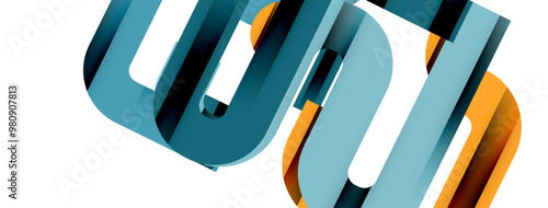 Lines, abstract letter style design background. Geometric vector Illustration For Wallpaper, Banner, Background, Card, Book Illustration, landing page