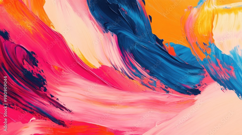 Artistic Abstract Background With Vibrant Colorful Texture Of Oil Paint Ai Generated Artistic Abstract Background With Vibrant Colorful Texture Of Oil Paint Ai Generated