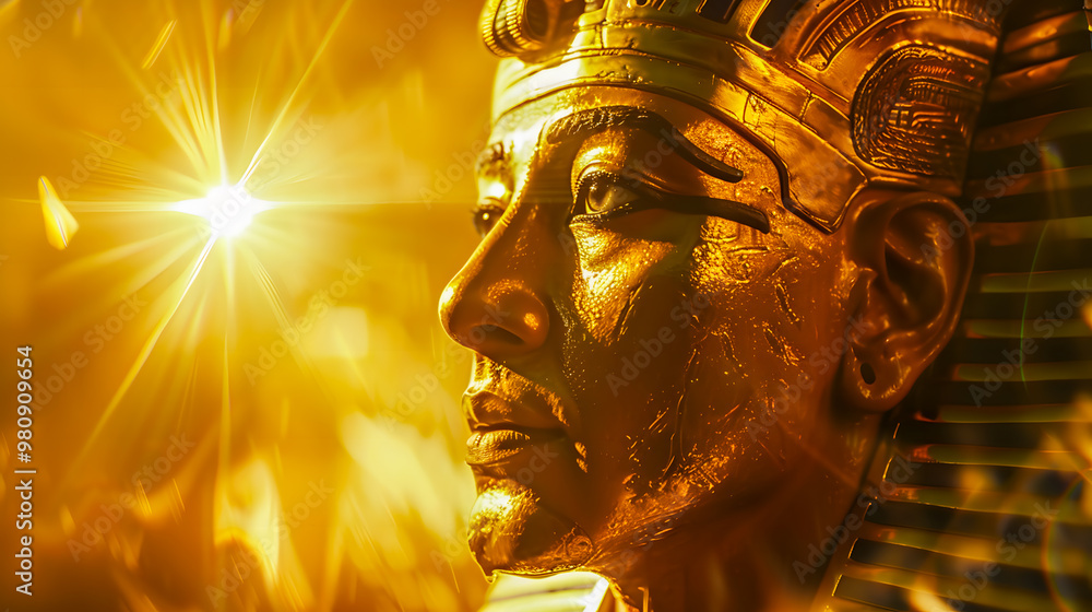 Obraz premium Ra, Egyptian God, sun god of ancient Egypt, Ra the sun