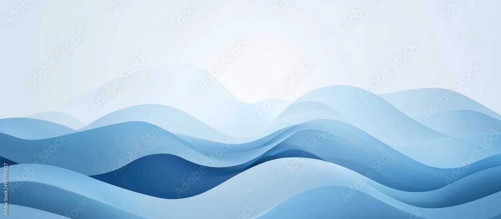 Blue Organic Technology Background Digital Abstraction Blue Organic Technology Background Digital Abstraction