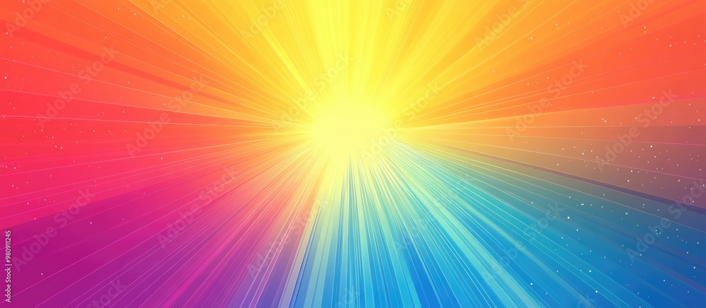 Obraz premium Euphoric Lightburst Background With Heavenly Gradient