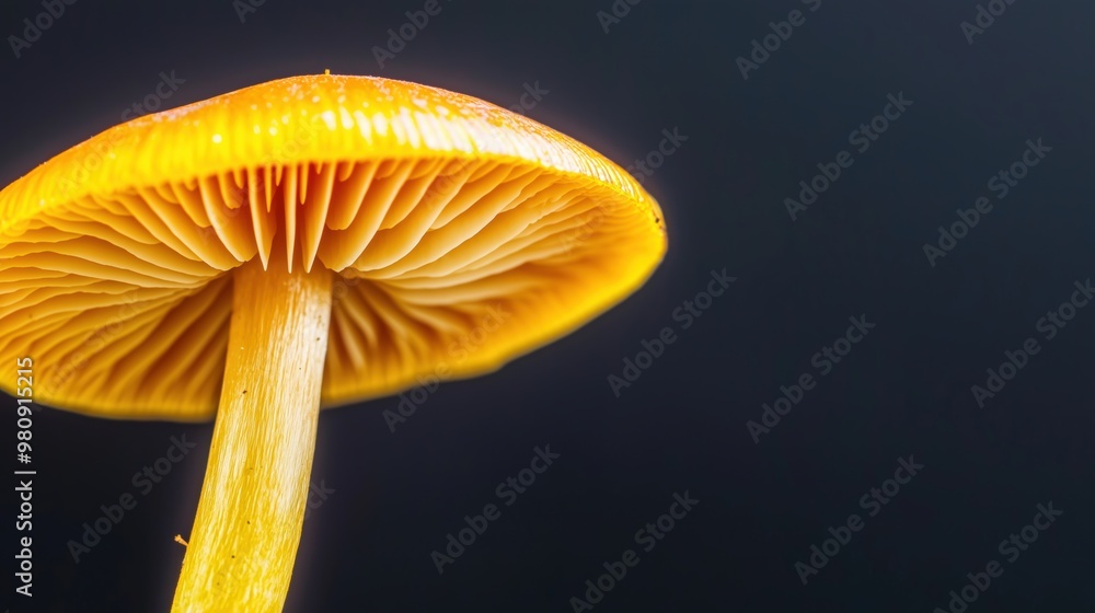 Ultra Close-Up of Mushroom Texture and Gills Ultra Close-Up of Mushroom Texture and Gills