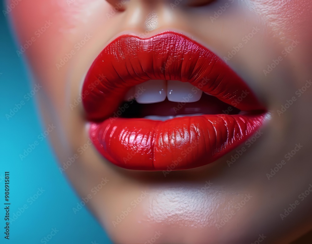 Obraz premium Alluring Lips: A Canvas of Color for Every Mood and Occasion