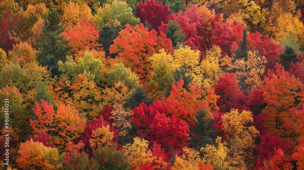 The changing colors of autumn foliage are due to the breakdown of chlorophyll, revealing the pigments responsible for the reds, oranges, and yellows. The changing colors of autumn foliage are due to the breakdown of chlorophyll, revealing the pigments responsible for the reds, oranges, and yellows.