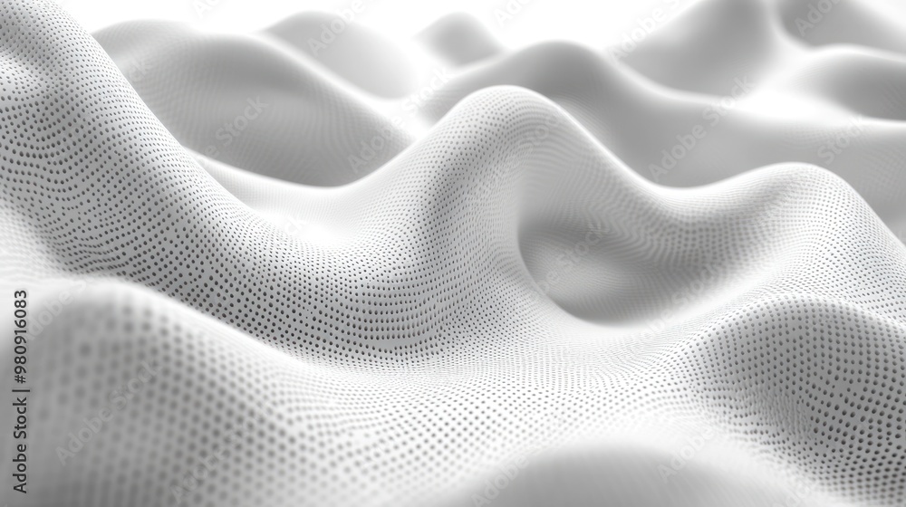 Abstract white textured waves creating a soft, flowing landscape. Abstract white textured waves creating a soft, flowing landscape.