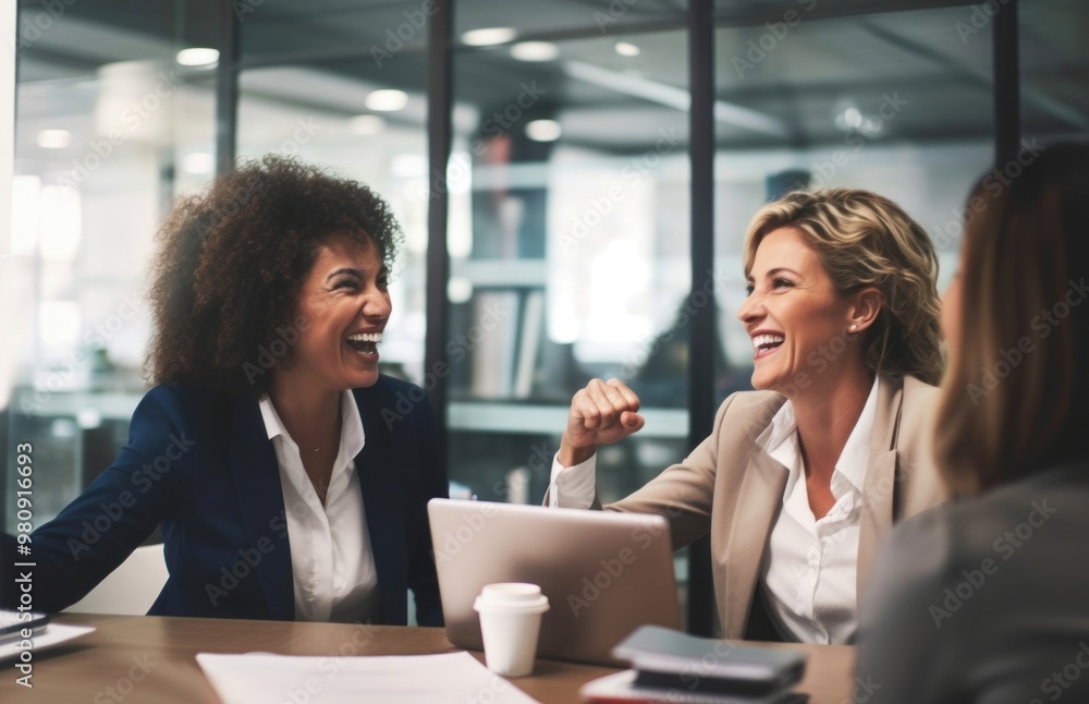 Business laughing meeting adult. Business laughing meeting adult.