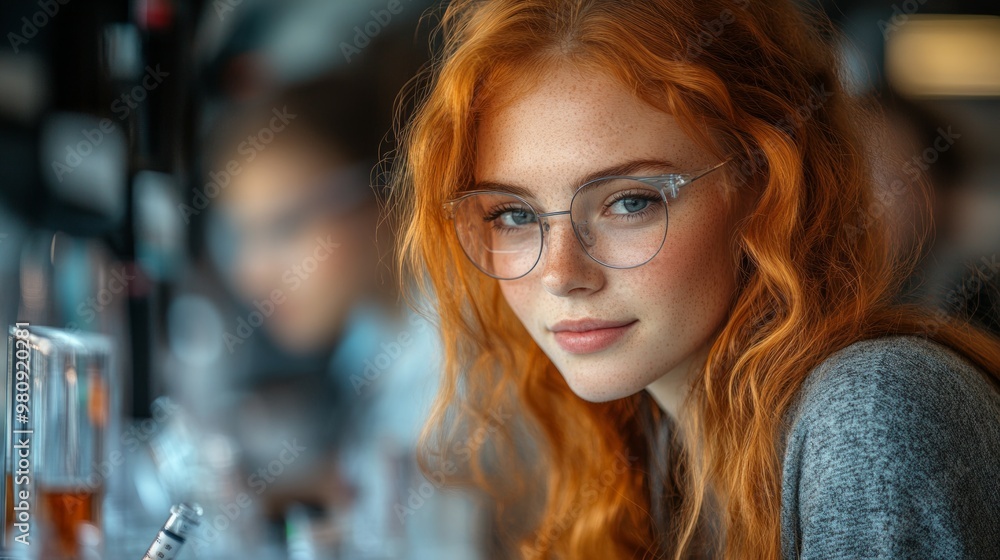 Portrait of a child student candidate as a scientist in adolescence Portrait of a child student candidate as a scientist in adolescence