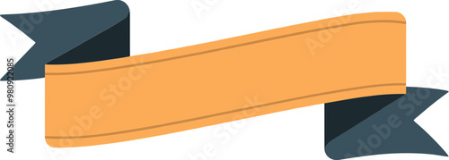 리본 배너 클립아트 일러스트레이션