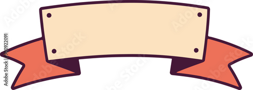 리본 배너 클립아트 일러스트레이션