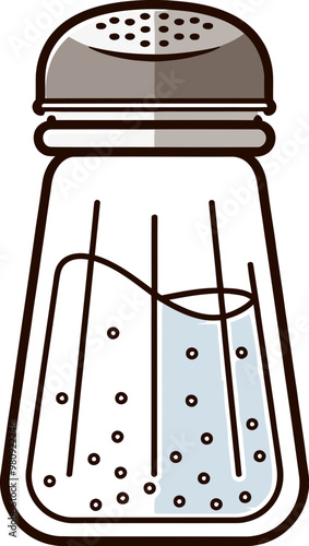 소금통 클립아트 일러스트레이션