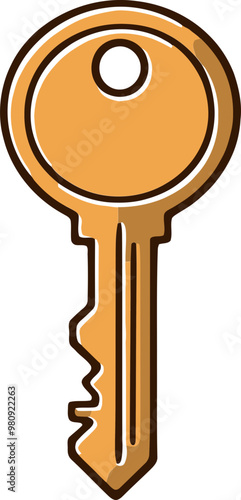 열쇠 클립아트 일러스트레이션