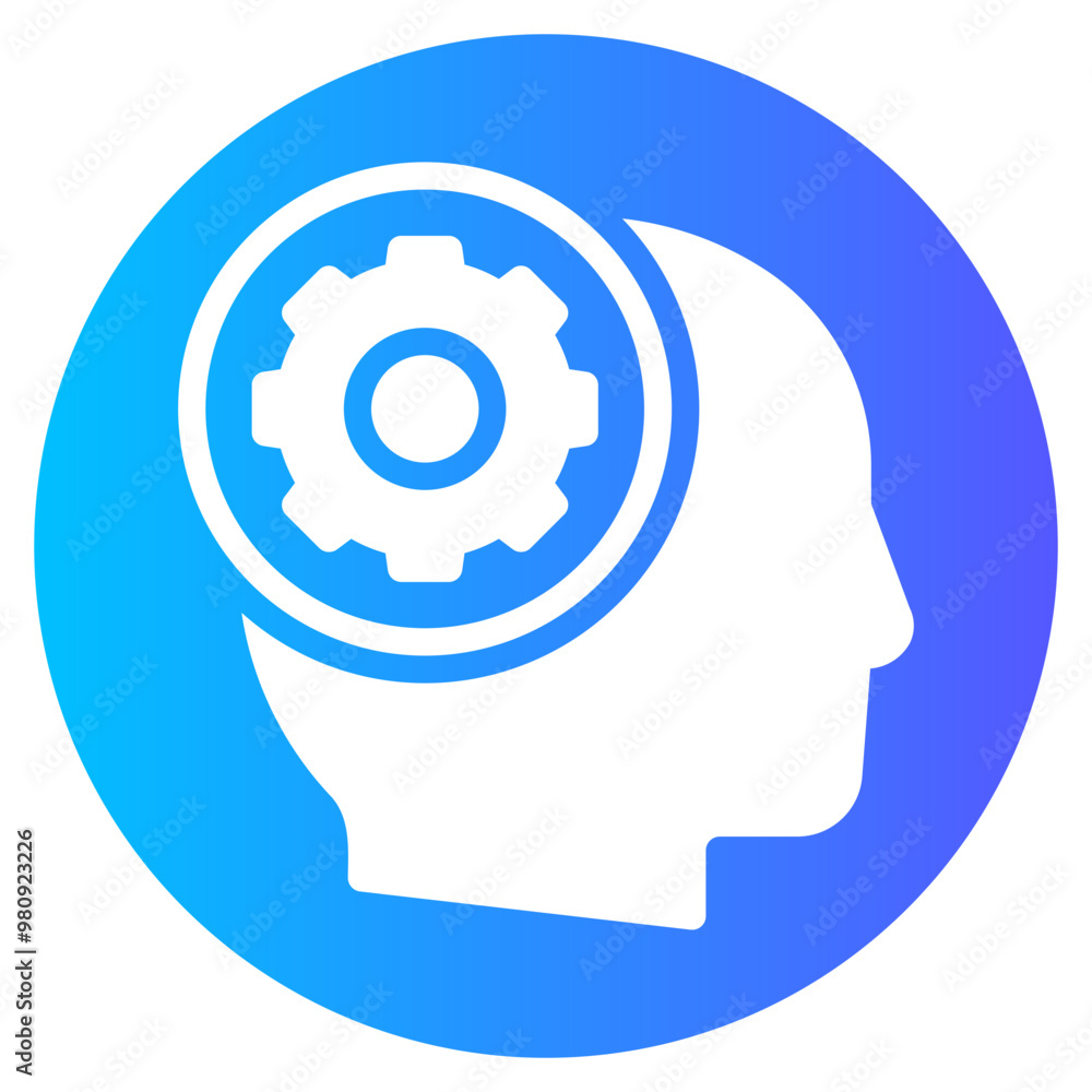 mental gradient icon mental gradient icon