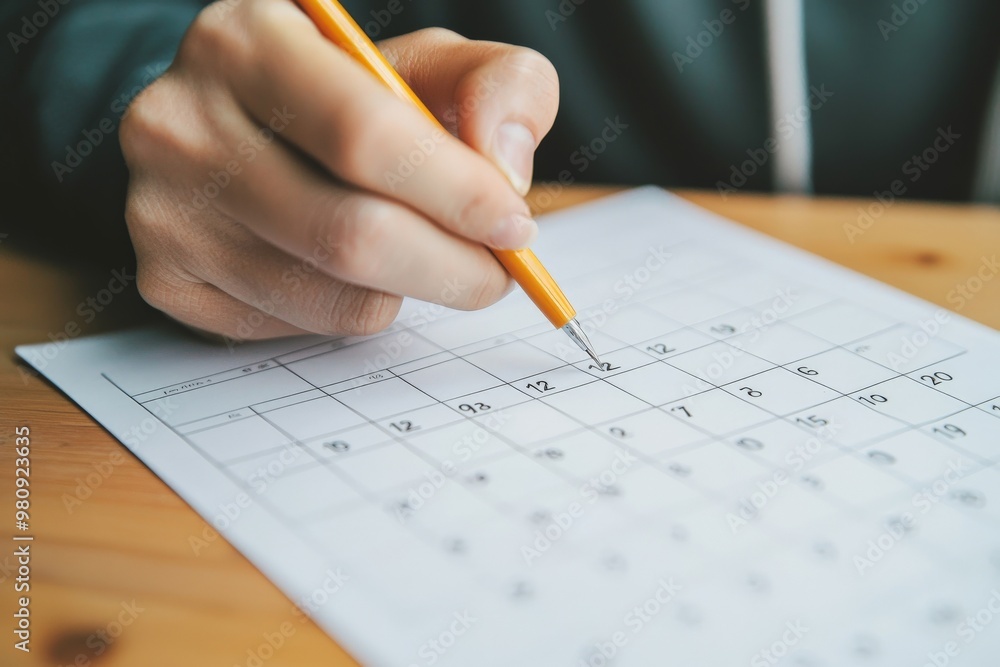 A person marking a sobriety anniversary on a calendar, symbolizing their ongoing commitment to alcohol addiction recovery A person marking a sobriety anniversary on a calendar, symbolizing their ongoing commitment to alcohol addiction recovery