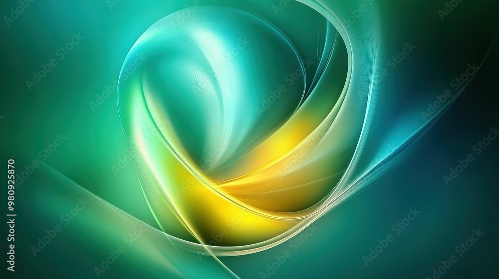 Obraz premium Abstract swirling art with vibrant colors blending in a serene background