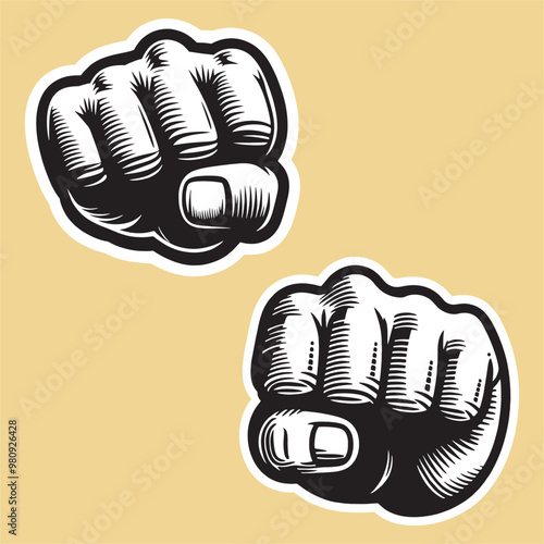 Fist Hand Vector