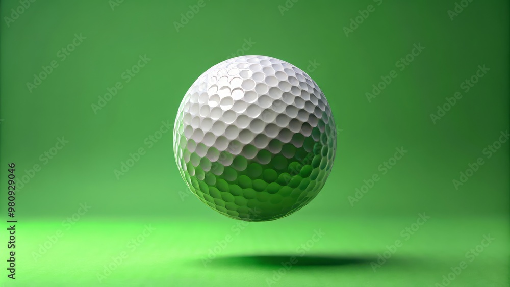 Animated transparent GIF of a golf ball bouncing and rolling on a green