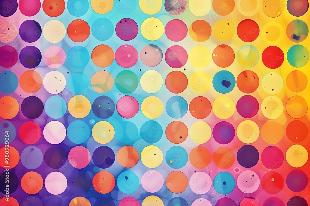 Vibrant Polka Dot Pattern with Varied Dot Sizes Gradients and Energetic Digital Art Movement Vibrant Polka Dot Pattern with Varied Dot Sizes Gradients and Energetic Digital Art Movement