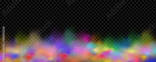 Background of an explosion of colorful smoke clouds.Multicolor fog with blue and yellow particles.Explosions of color powder.