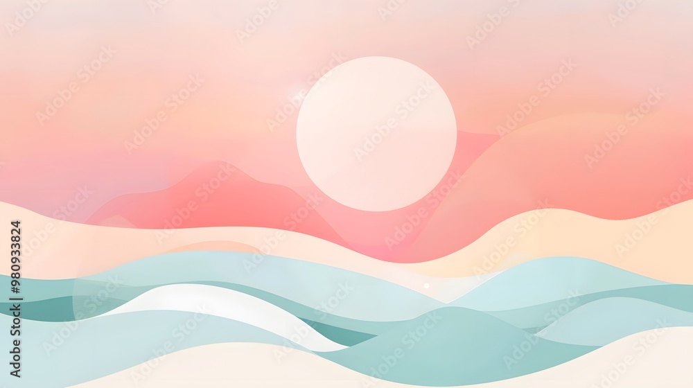 Minimal Geometric Pastel Background Minimal Geometric Pastel Background