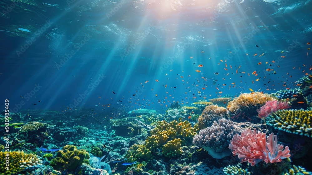 The ocean's role in carbon sequestration is vital for mitigating climate change. The ocean's role in carbon sequestration is vital for mitigating climate change.