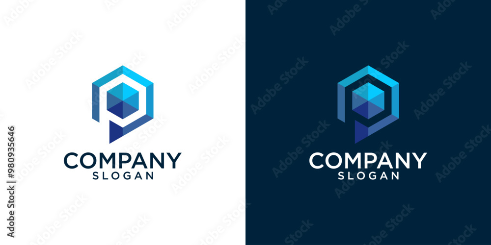 initial p abstract monogram logo design vector initial p abstract monogram logo design vector