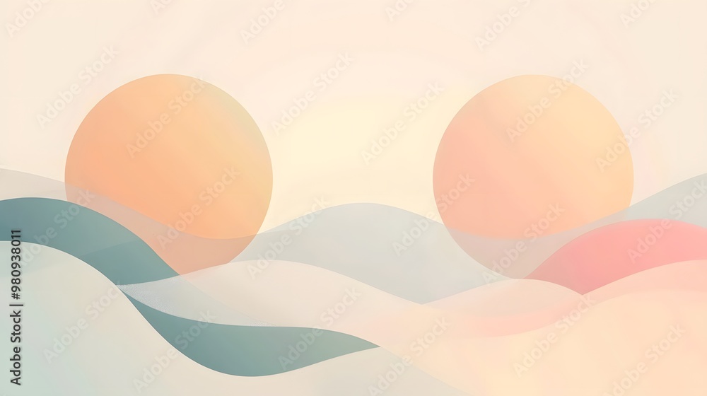 Abstract Pastel Geometric Design Abstract Pastel Geometric Design