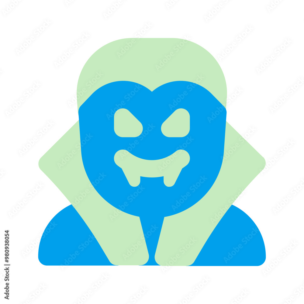 vampire duo tone icon vampire duo tone icon