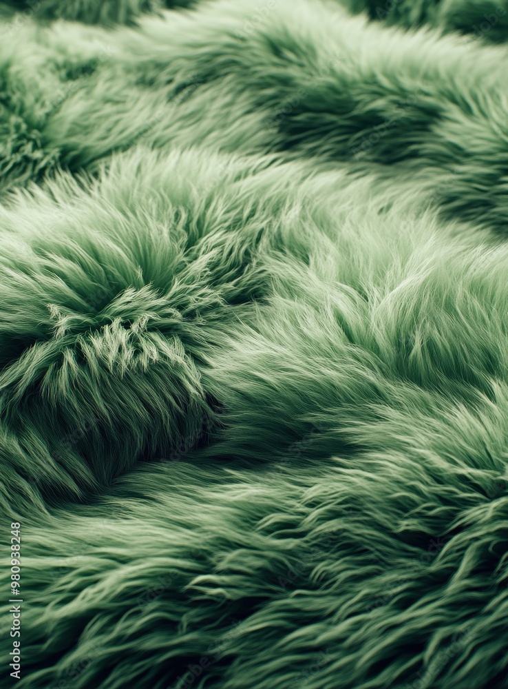 Soft Green Fur Texture for Cozy Decor and Crafts Soft Green Fur Texture for Cozy Decor and Crafts