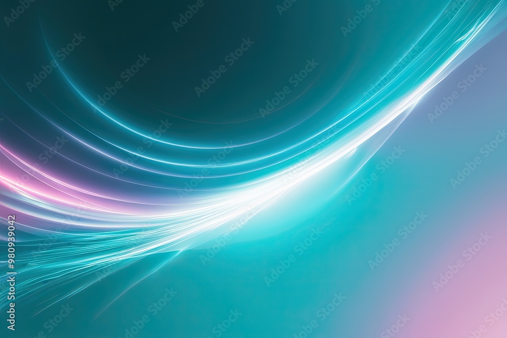 Vibrant Neon Gradient Fluid Waves with Luminous Design