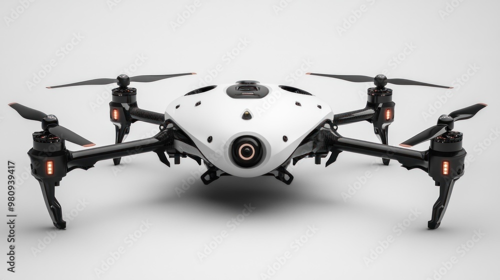A sleek drone designed for aerial photography and exploration. A sleek drone designed for aerial photography and exploration.