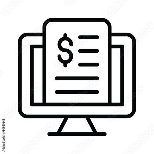 With this receipt icon manage transactions for clear purchase records