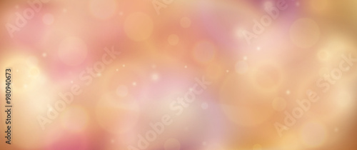 Blurred background with bokeh and vibrant purple and pink colors. Glitter, stars and lights isolated on a transparent background.