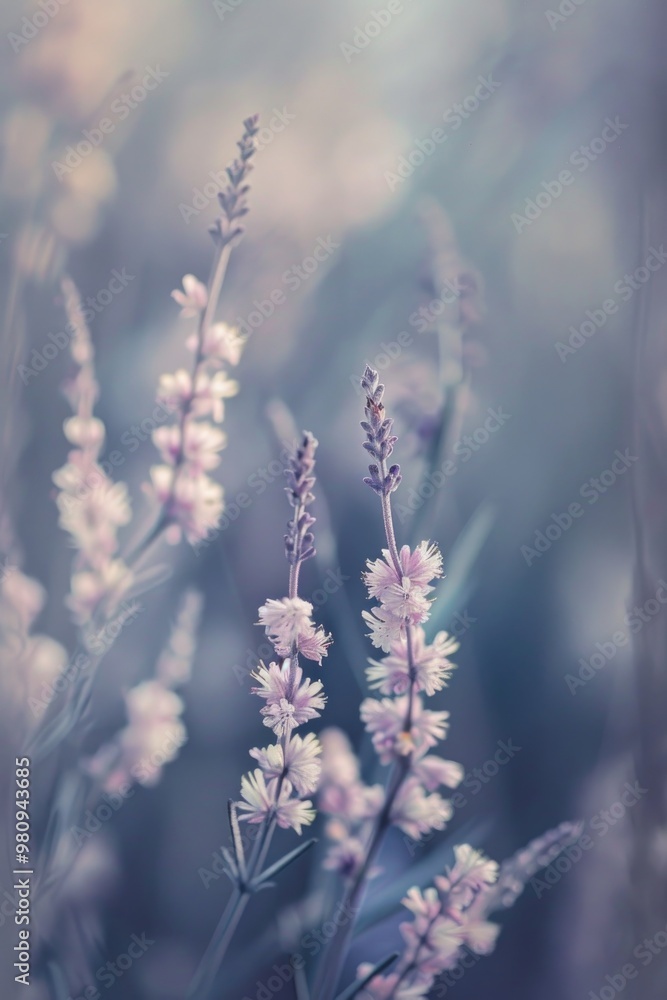 Dreamy Lavender Blossoms in Soft Focus with Pastel Background Bokeh Effect Dreamy Lavender Blossoms in Soft Focus with Pastel Background Bokeh Effect