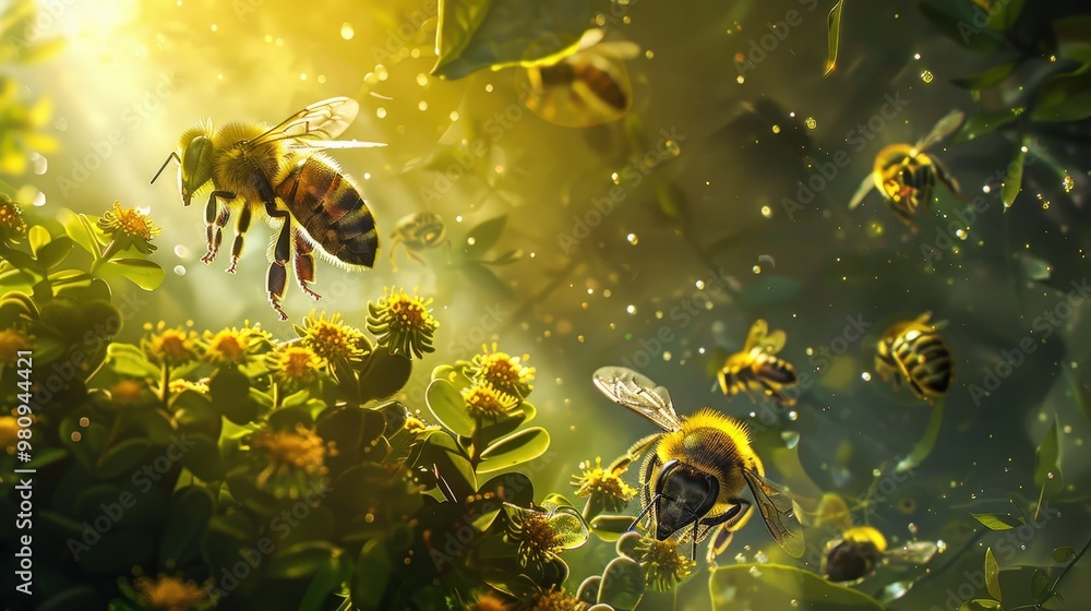 The roles of insects in ecosystems, such as bees in pollination and ...