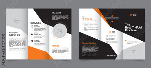 Tri-Fold Brochure Template with Vector file