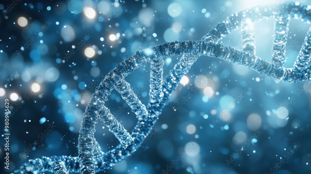 DNA research digital art illustration DNA research digital art illustration