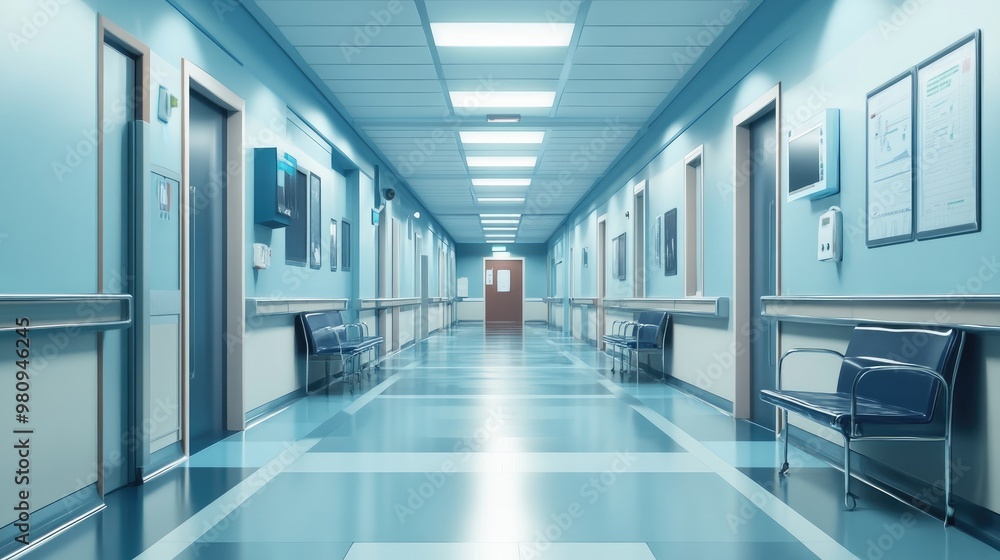 Background Berred, Inside the Hospital Background Berred, Inside the Hospital