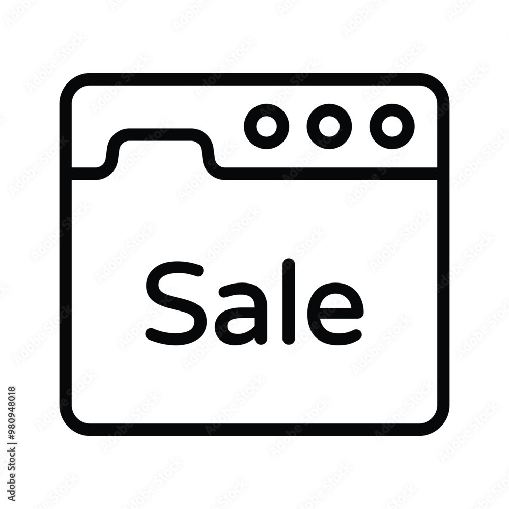 Icon representing sales, discounts, and promotional offers for shopping Icon representing sales, discounts, and promotional offers for shopping