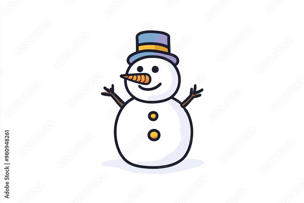 Schneemann mit Zylinder Schneemann mit Zylinder
